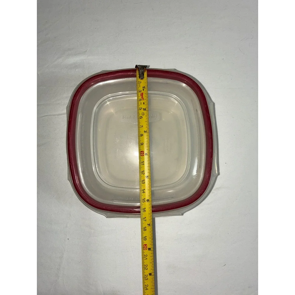 Rubbermaid Easy Find Lids 3 Cup 710mL Containers Red Lids Lot of 3